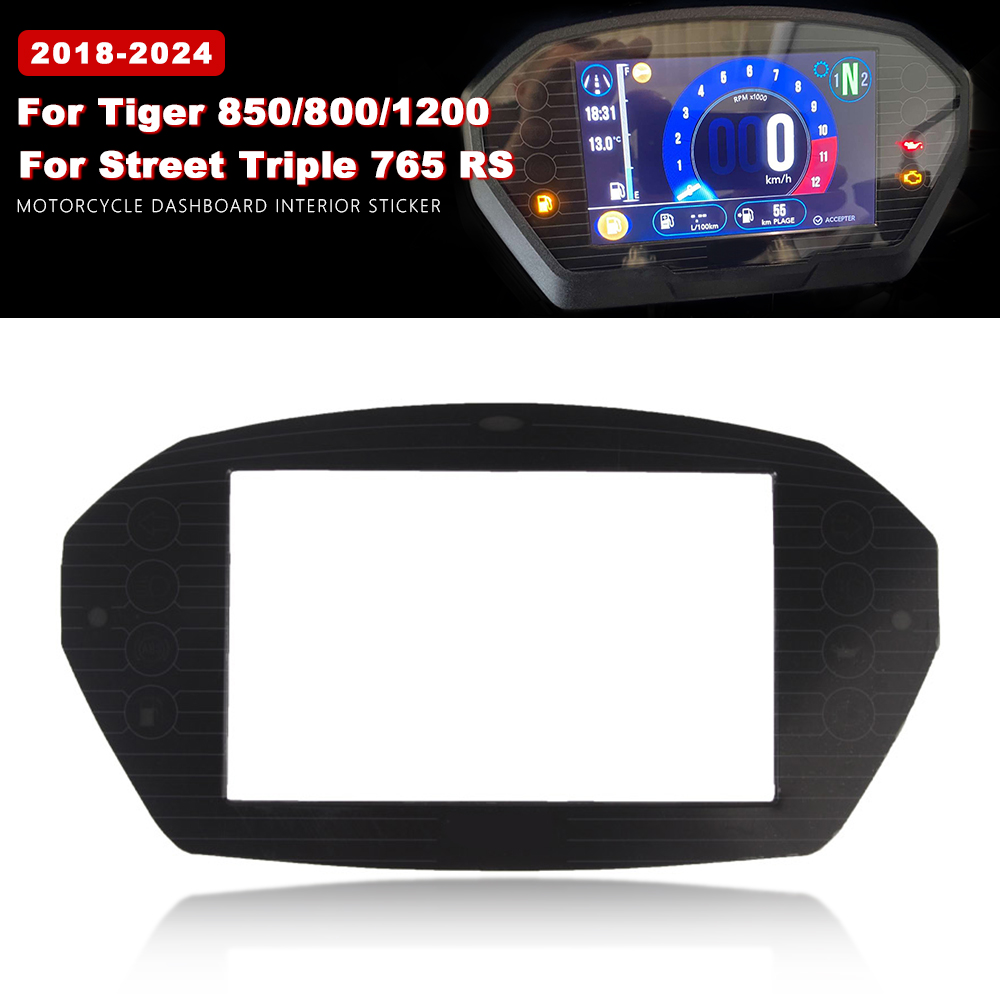 Trail Tech Vapor Accessories - Snelheidsmeter Sticker Zwart Motorfiets Dashboard Gezicht