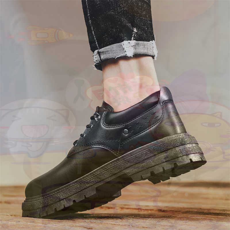 Unique Tech Accessories Gifts - Donker natuurlijk leer Mode-sneakers Tennis Herensneakers