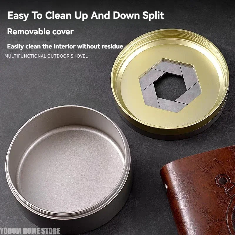 Unique Tech Accessories Gifts - Luxe mechanische draaibare asbak met deksel