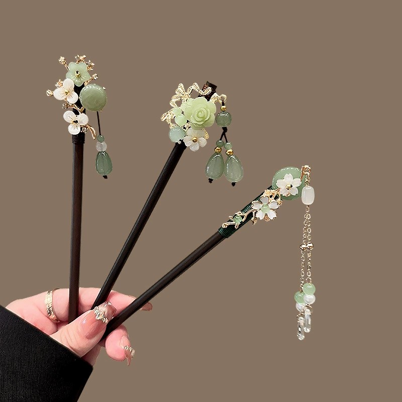 Tech Accessories For Women - Antieke Houten Haarspeld Dames Elegante Haarstok
