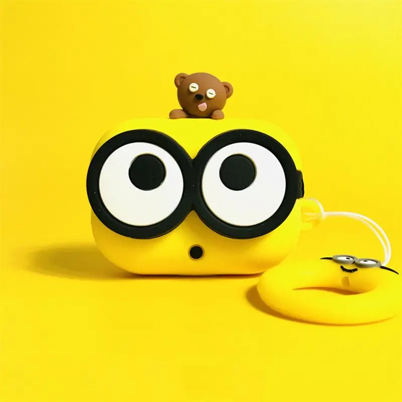 Power Bank Wireless - Minionsed schattige cartoon siliconen hoes voor