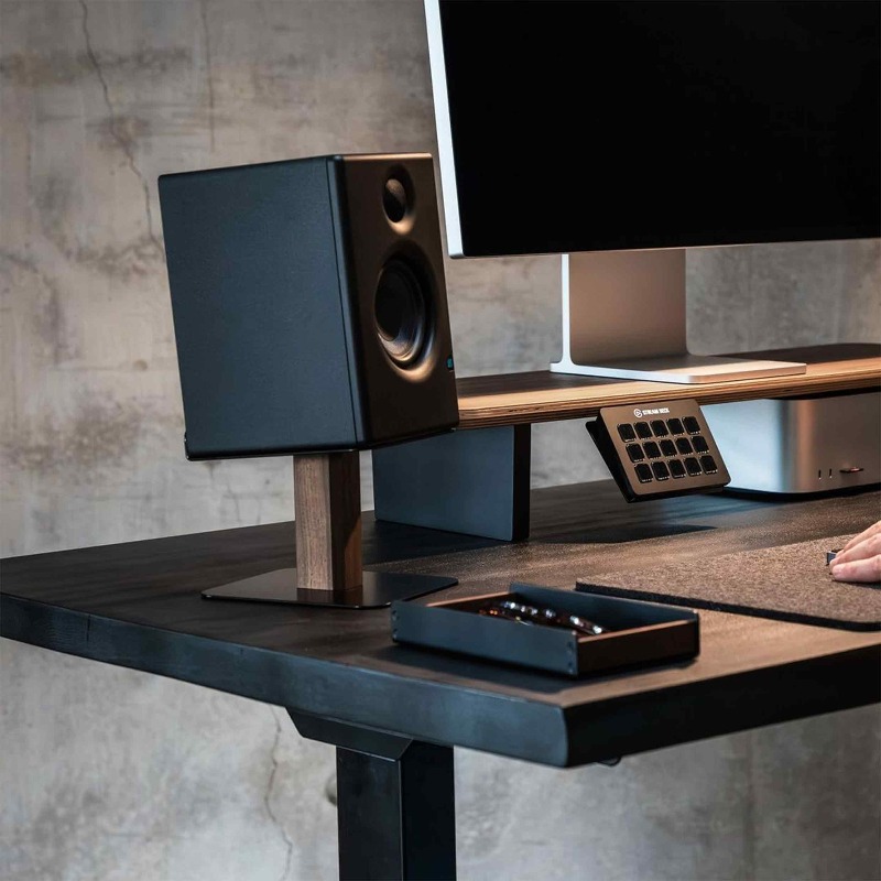 Zwart Walnoot Luidsprekerstand - Tech Room Accessories recensie en prijs