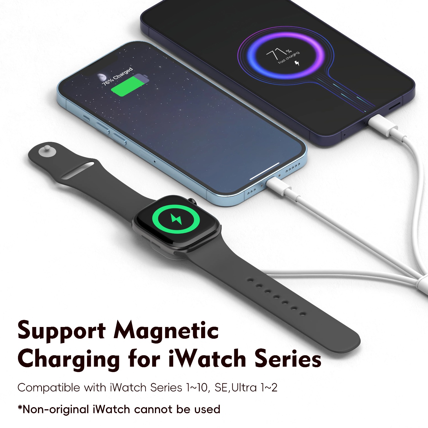 3-in-1 Magnetische Horloge-opl - Power Bank Wireless recensie en prijs