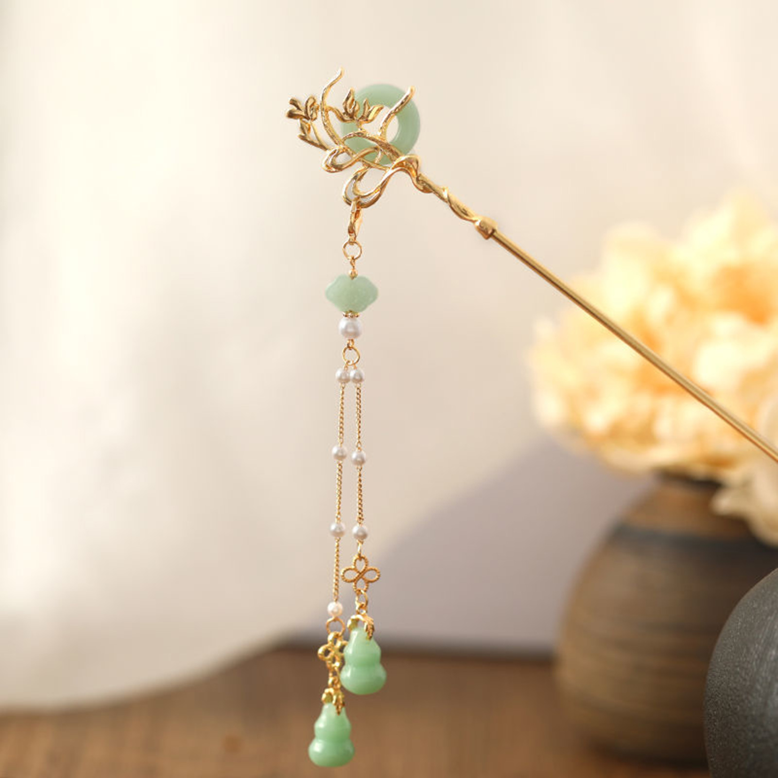 Chinese Stijl Glazen Haarspeld - Tech Accessories For Women recensie en prijs