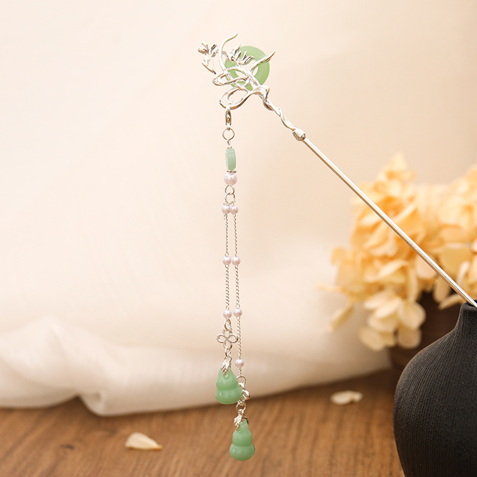 Chinese Stijl Glazen Haarspeld - Tech Accessories For Women recensie en prijs