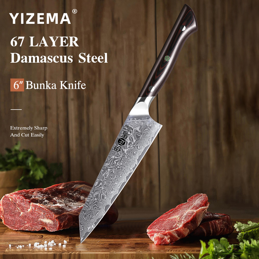 YIZEMA 6 inch Bunka-mes, hoogw - High Tech Kitchen Accessories recensie en prijs