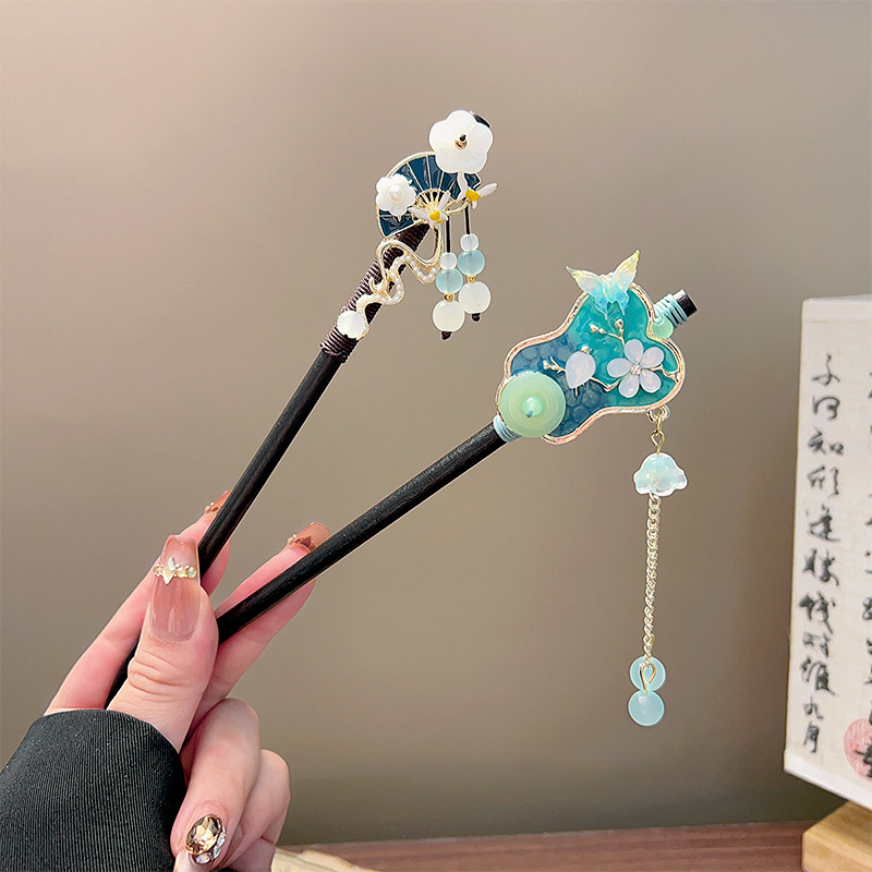 Klassieke kwastje haarstokje z - Tech Accessories For Women recensie en prijs